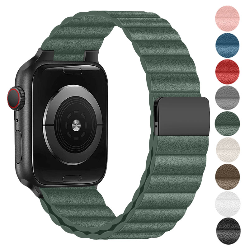 Milanese Loop Magnetic - Leather Band For Apple watch strap