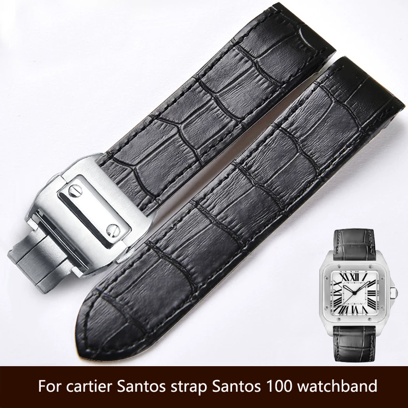High quality Genuine Leather w - Cartier Watch Santos 评论和价格