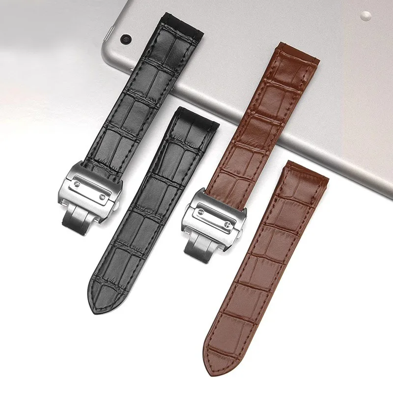 High quality Genuine Leather w - Cartier Watch Santos 评论和价格