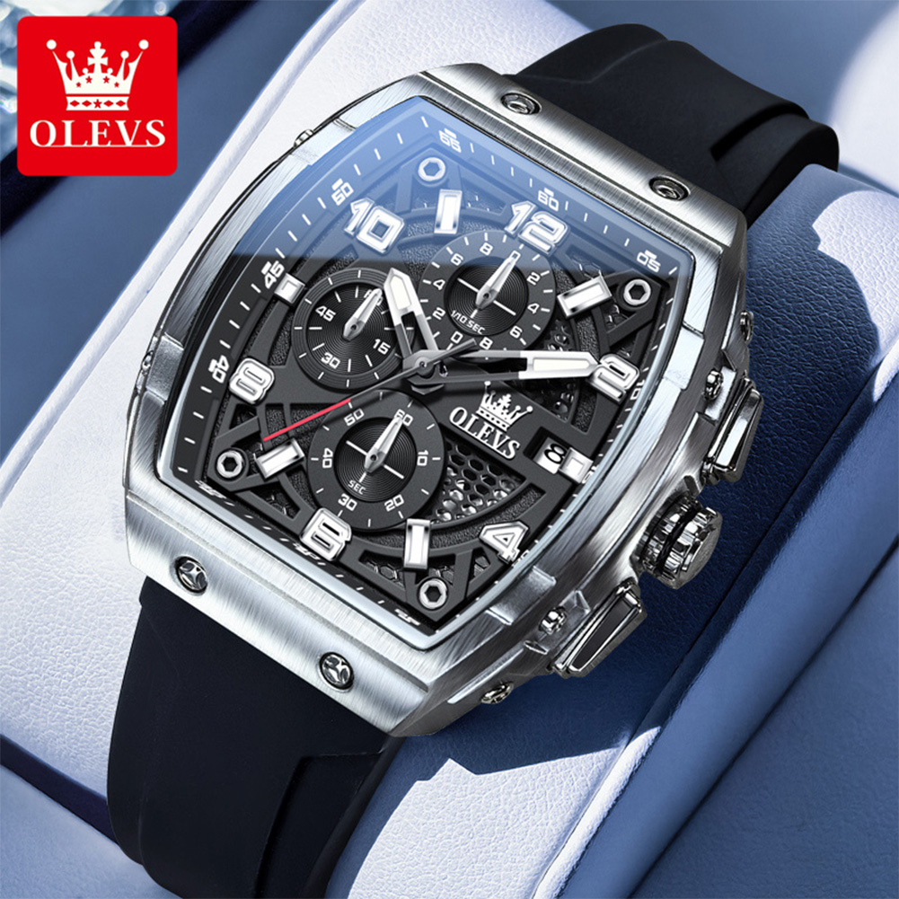 OLEVS Men Watches 2976 Luxury  - Cartier Watch Tank 评论和价格