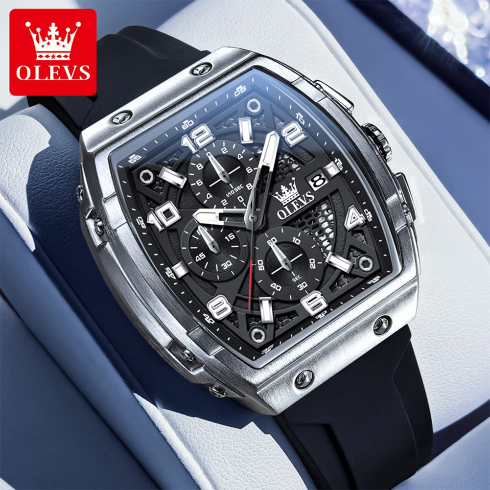 OLEVS Men Watches 2976 Luxury  - Cartier Watch Tank 评论和价格
