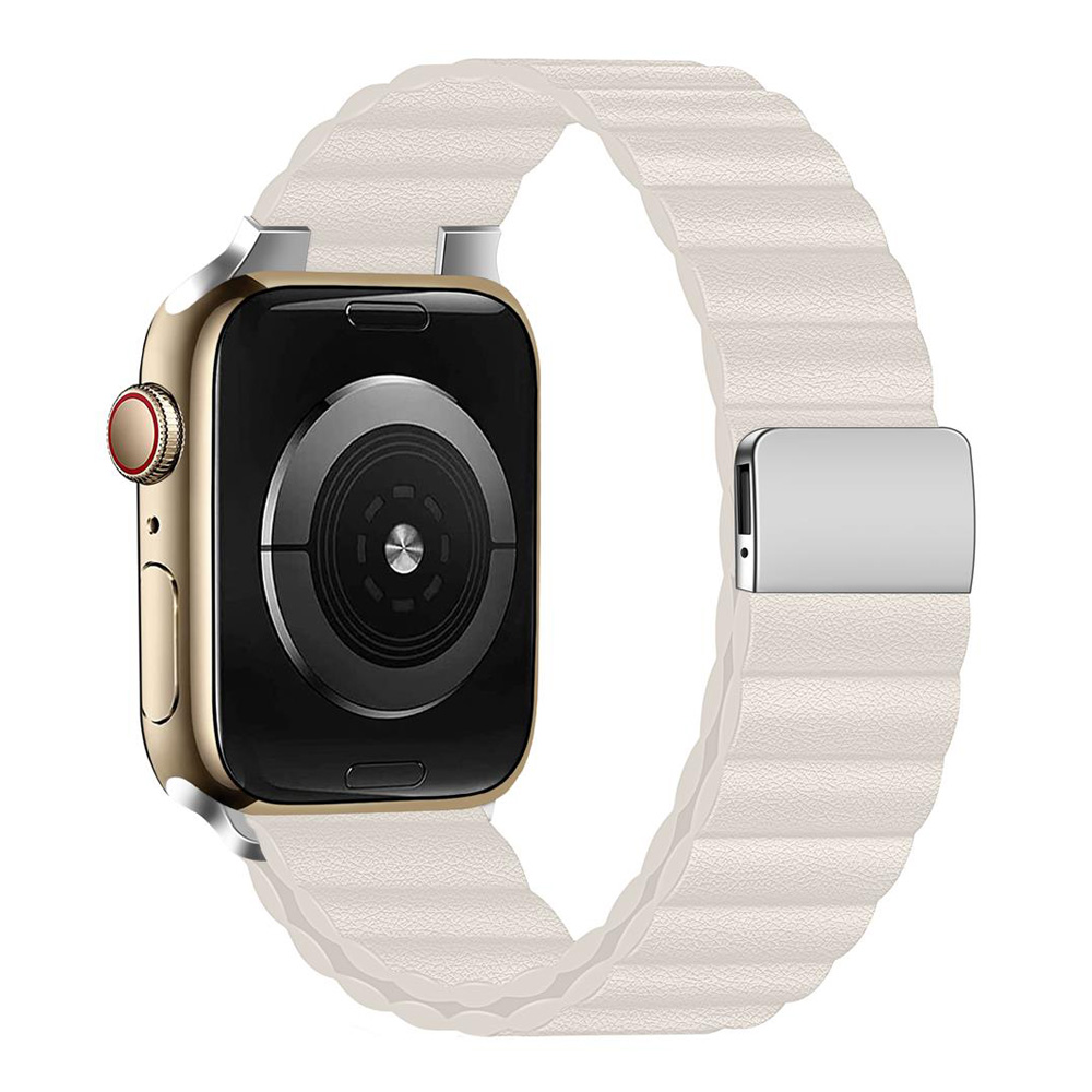 Leather Band For Apple watch s - Milanese Loop Magnetic 评论和价格